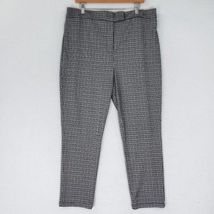 Wild Fable Pants Womens Extra Large Black White Checked Tapered Leg High Waist